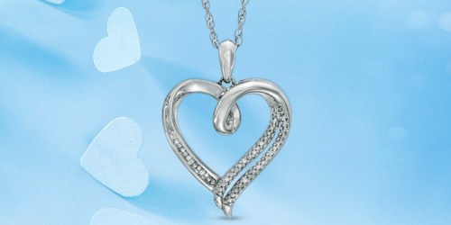 Zales Diamond Accent Necklace ONLY $29.99 Shipped – Guaranteed Valentine’s Day Delivery
