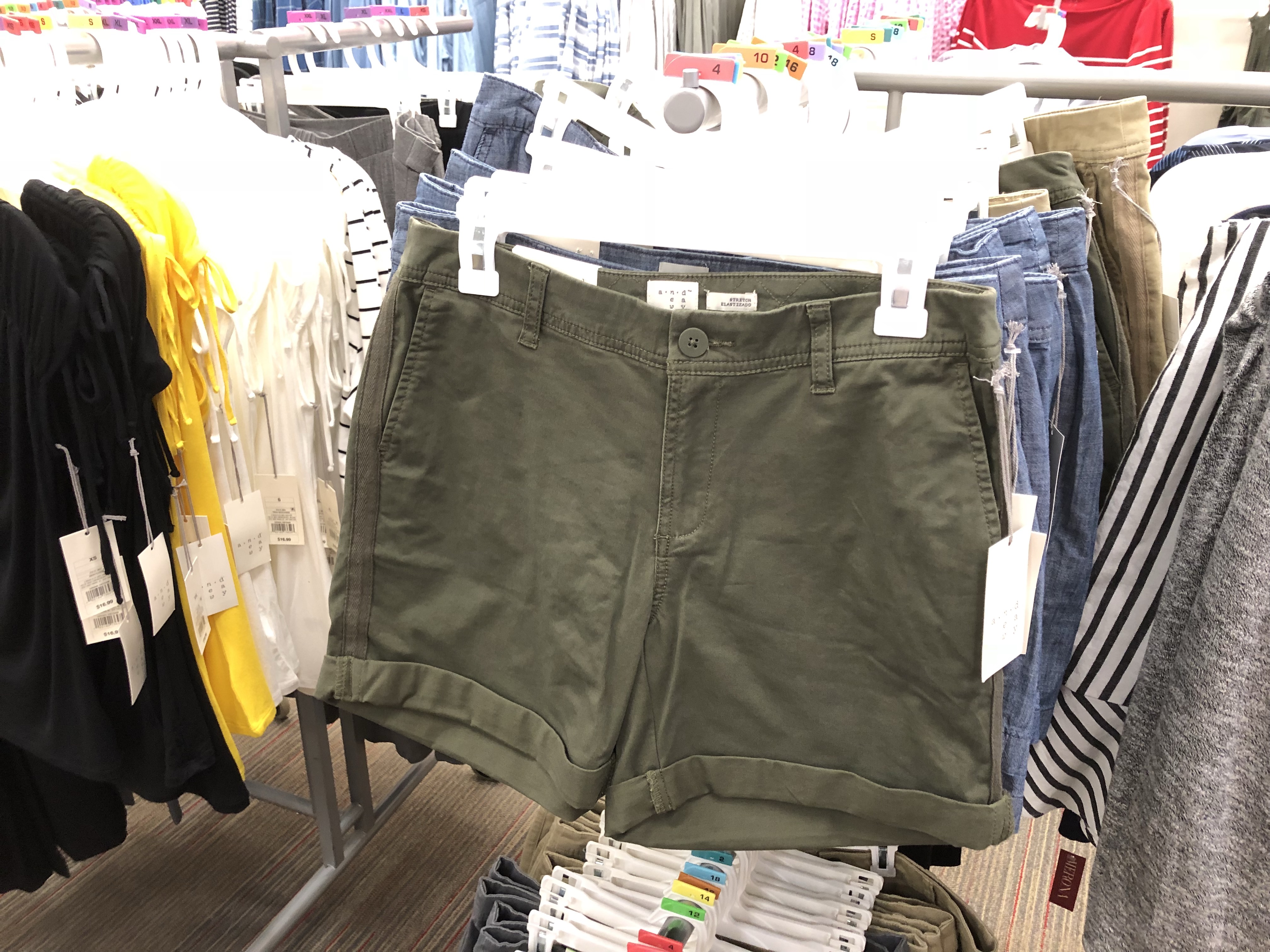 womens jean shorts target