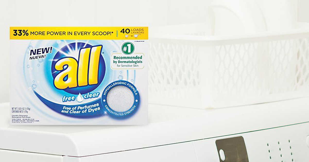 Amazon All Free & Clear Powder Laundry Detergent 40Loads Only 3.51