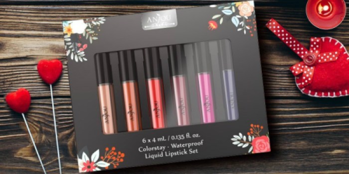 Amazon: Anjou 6-Piece Liquid Lipstick Set ONLY $8.99