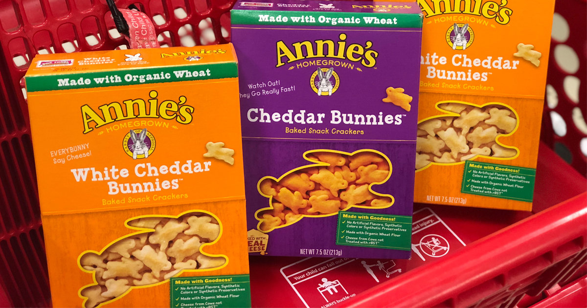 Annie's Organic Bunnies Crackers Only 1.25 at Target & More
