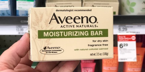 Aveeno Moisturizing Bars Only 89¢ After Target Gift Card & More