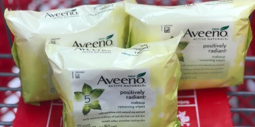 Aveeno Positively Radiant Wipes Only $1.99 After Target Gift Card & Cash Back