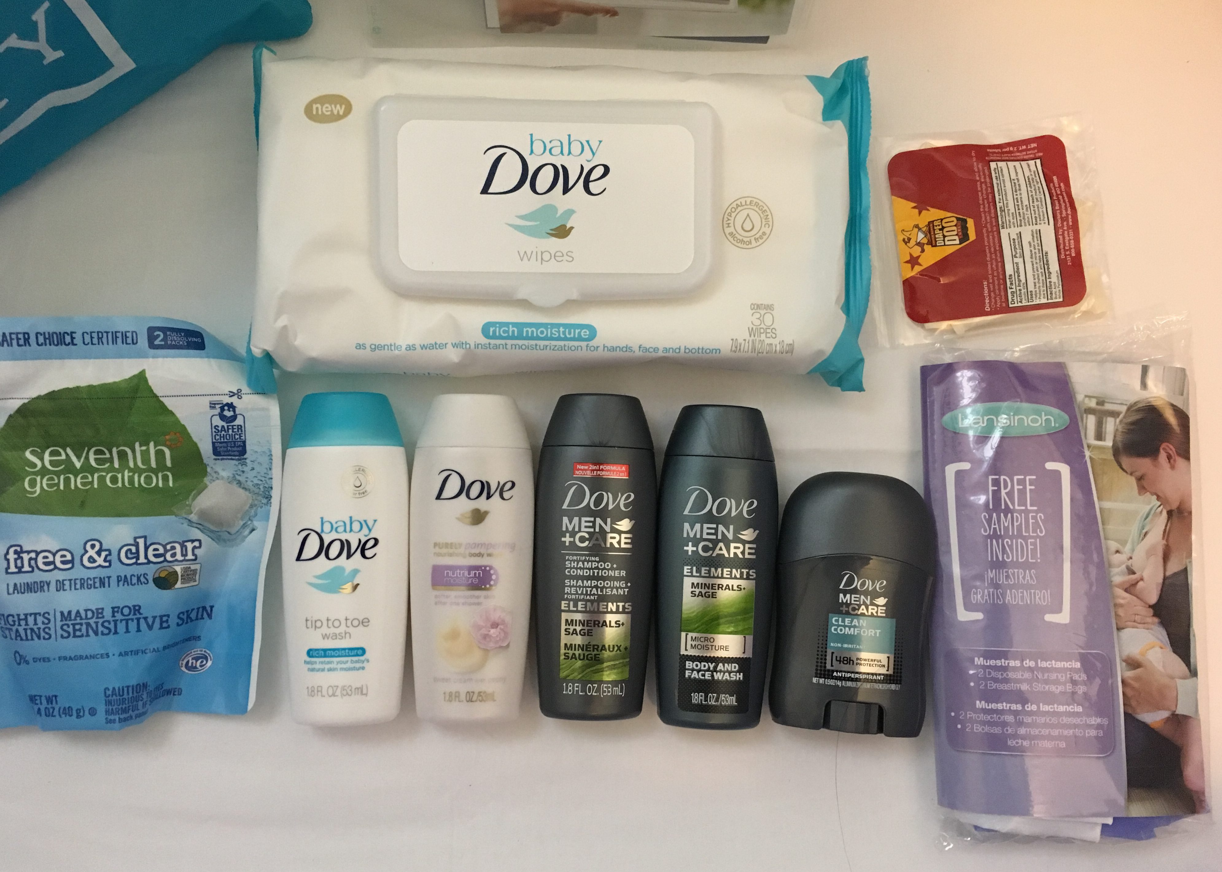 free baby dove samples