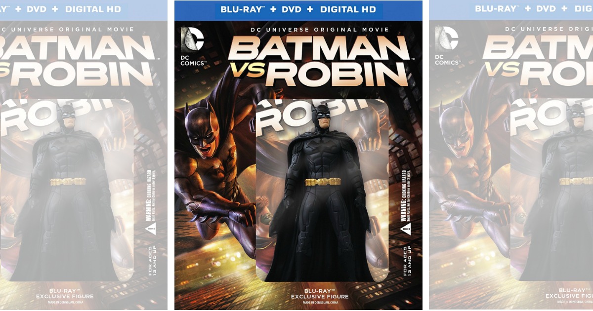 Batman Vs Robin Blu Ray Combo Pack W Figurine Only 9 99 Regularly Hip2save