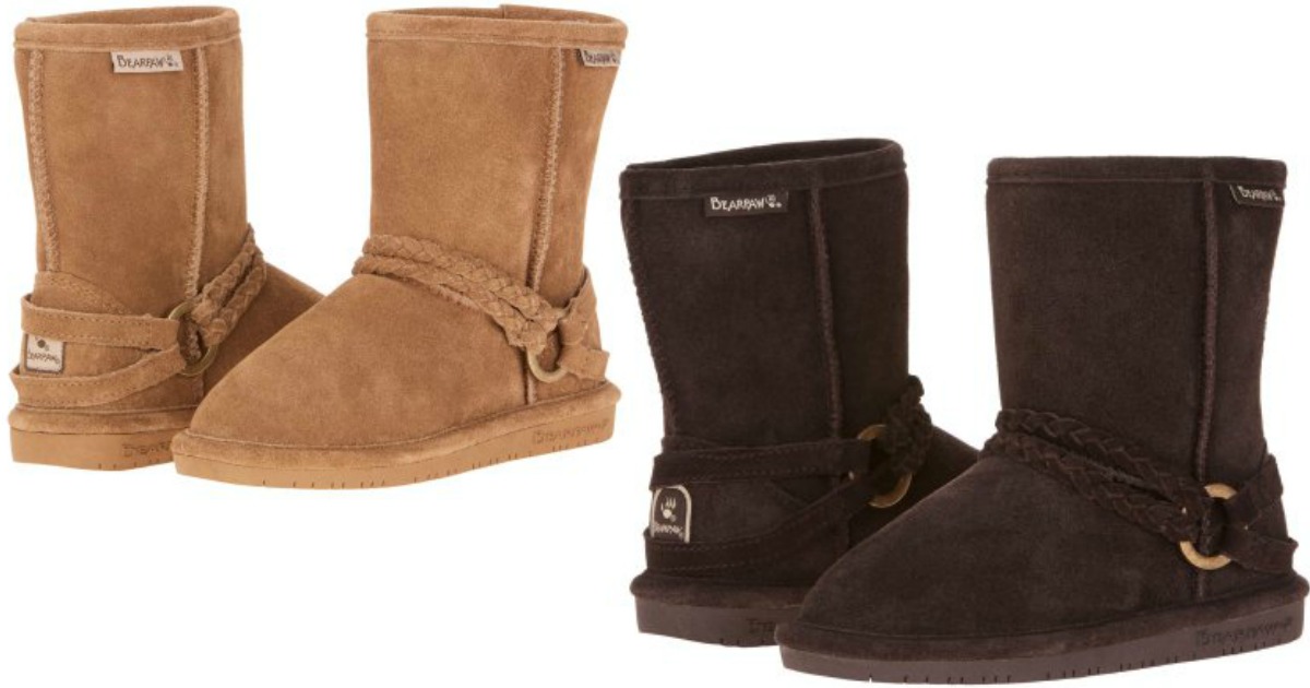 bearpaw boots with braid