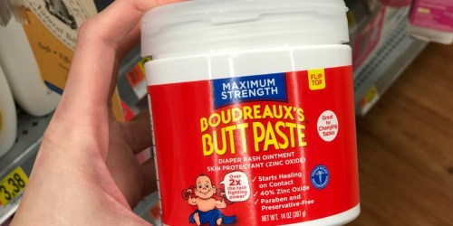 Amazon: Boudreaux’s Butt Paste Diaper Rash Ointment Tub AND Tube Just $4.69 Shipped