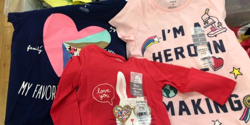 Carter’s Graphic Tees, Shorts and Leggings Only $4 Each Shipped (Regularly $12)