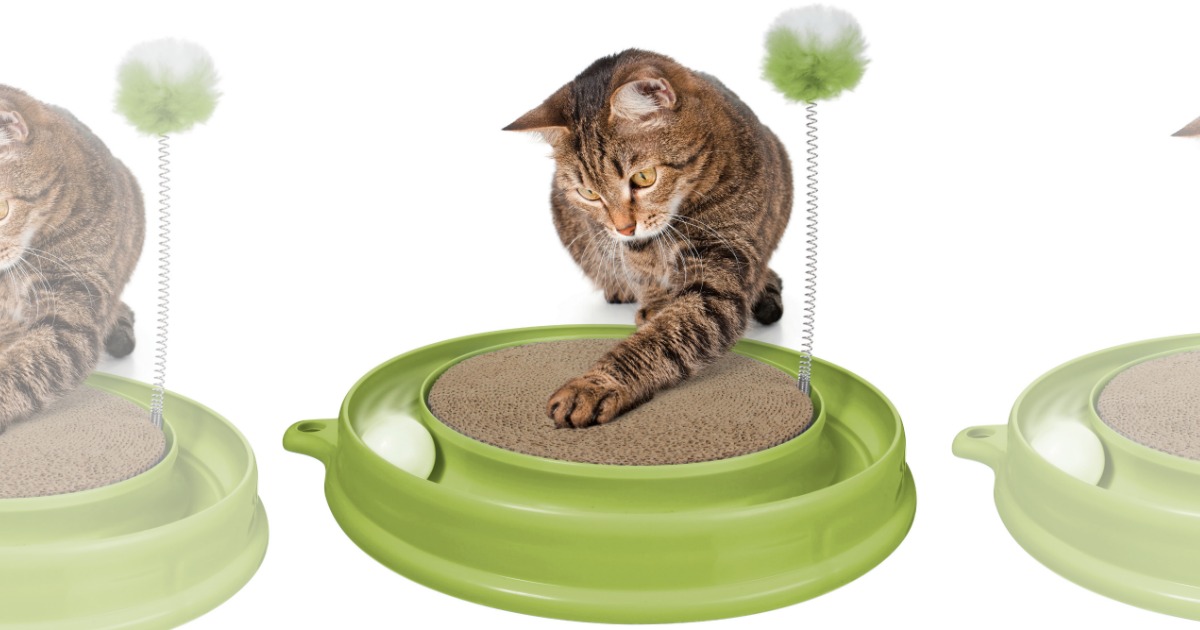 Play n shop scratch cat toy