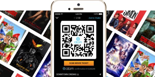 $7 Off ANY Movie Ticket at Atom Tickets with Chase Pay
