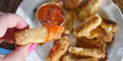 These EASY Air Fryer Mozzarella Cheese Sticks are Everything