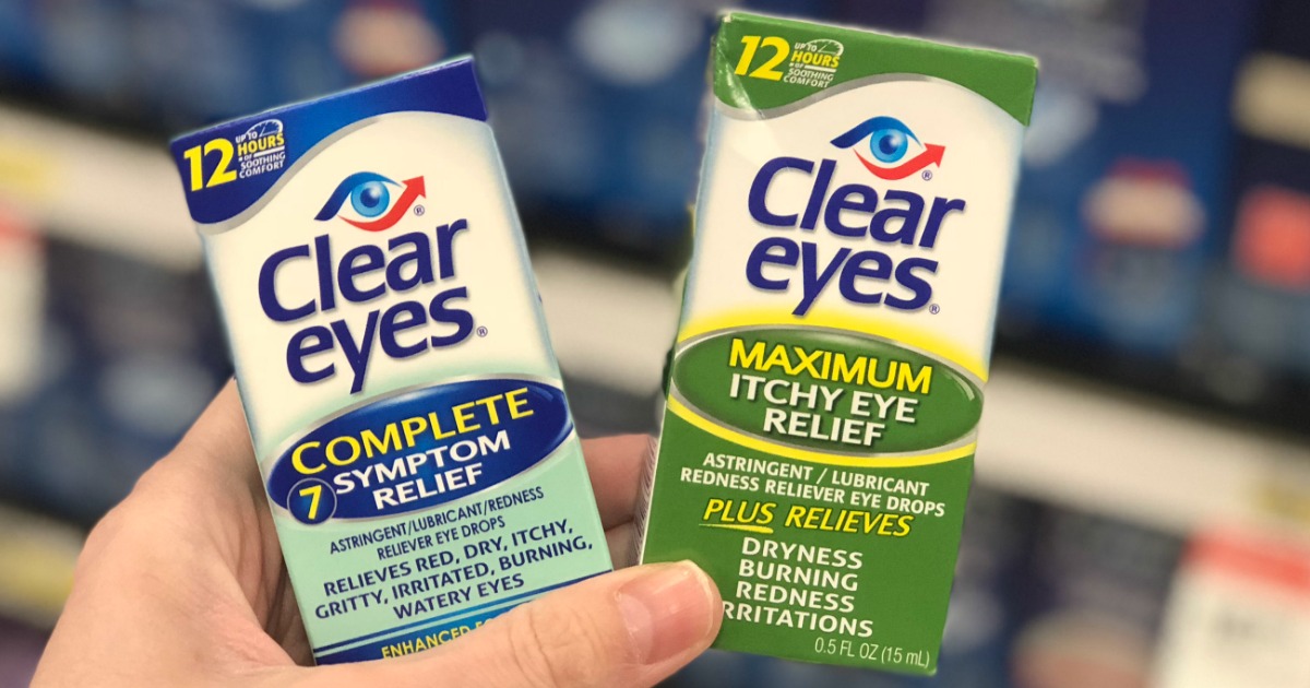 Clear Eyes 7 Symptom Relief Lubricant Eye Drops, 0.5 fl oz 