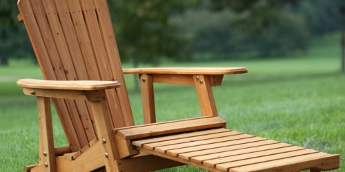 Adirondack Chair with Pull-out Ottoman Just $68.88 Shipped (Regularly $144)