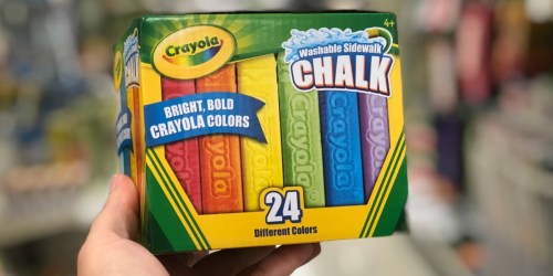 Crayola Washable Sidewalk Chalk 24-Pack Just $2.47 on Walmart.com