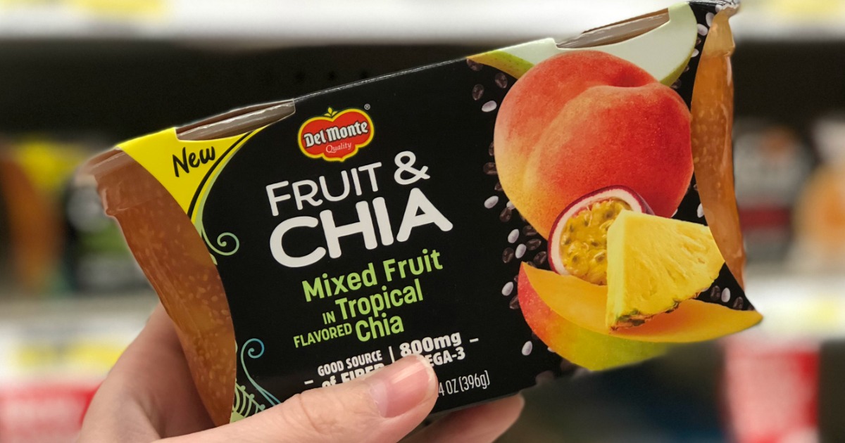 New 0.75/1 Del Monte Fruit Refreshers Or Fruit & Chia Cups Coupon