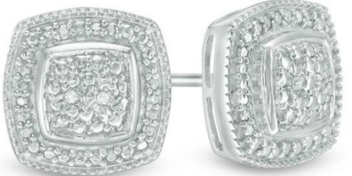 Zales: Diamond Accent Stud Earrings in Sterling Silver Only $24.99 Shipped (Regularly $119)