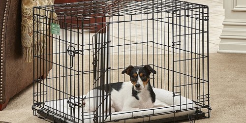 Midwest iCrate Folding Double Door Metal Dog Crate Only $27.59 Shipped (Awesome Reviews)