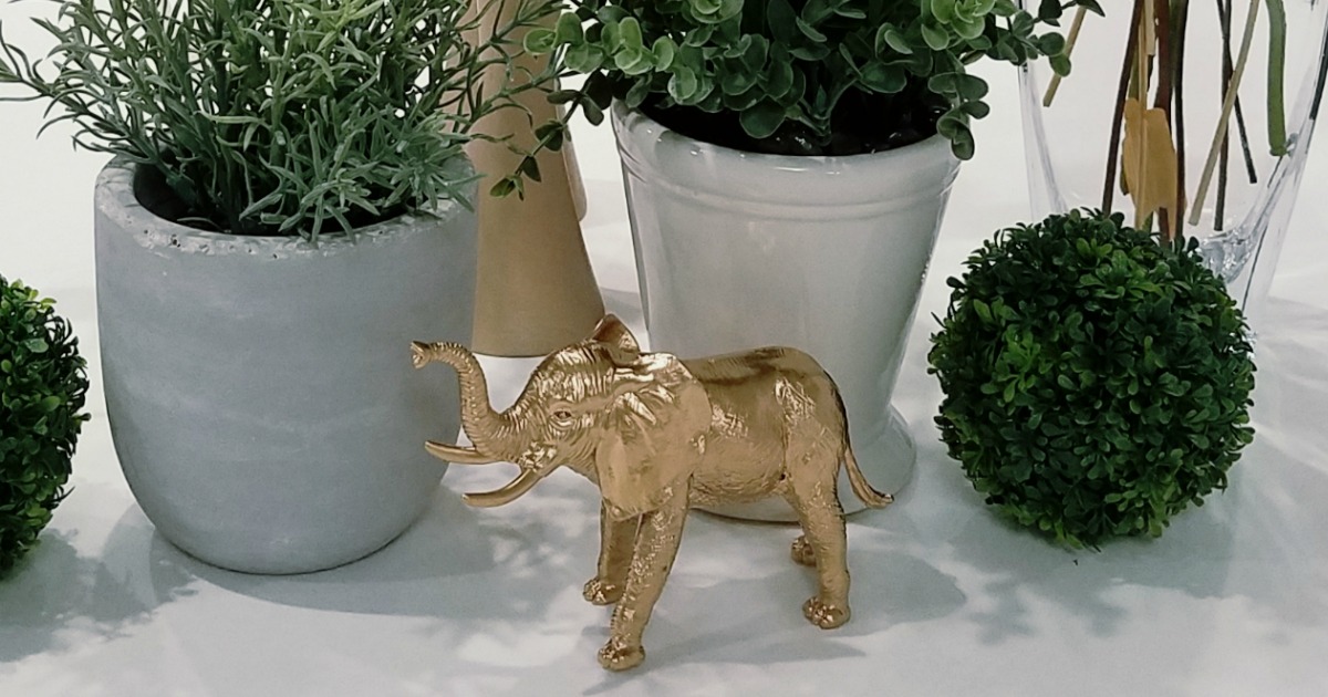 How I Transformed These Dollar Tree Plastic Animals Into Elegant Party