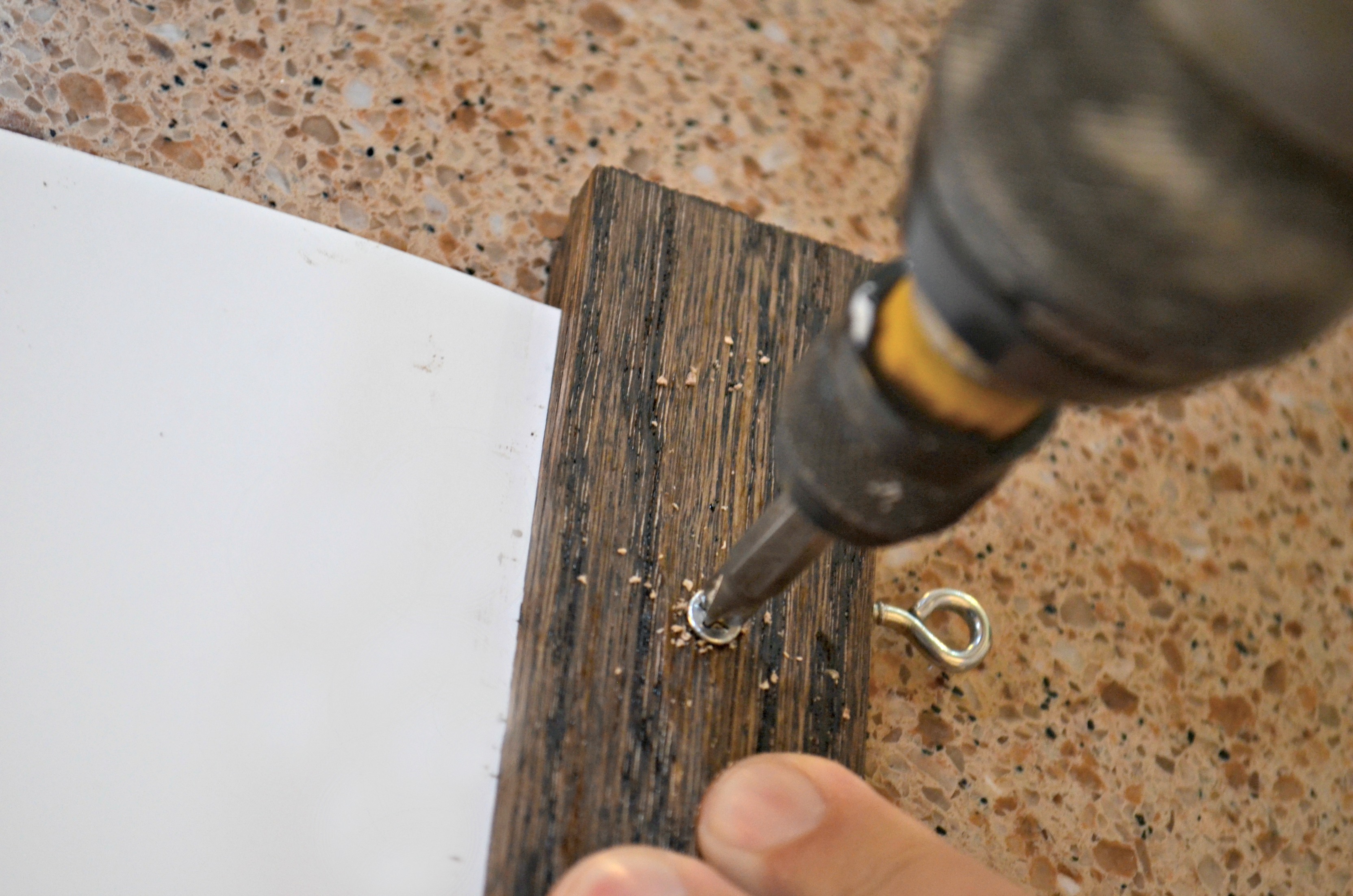 Drill holes in your frame.