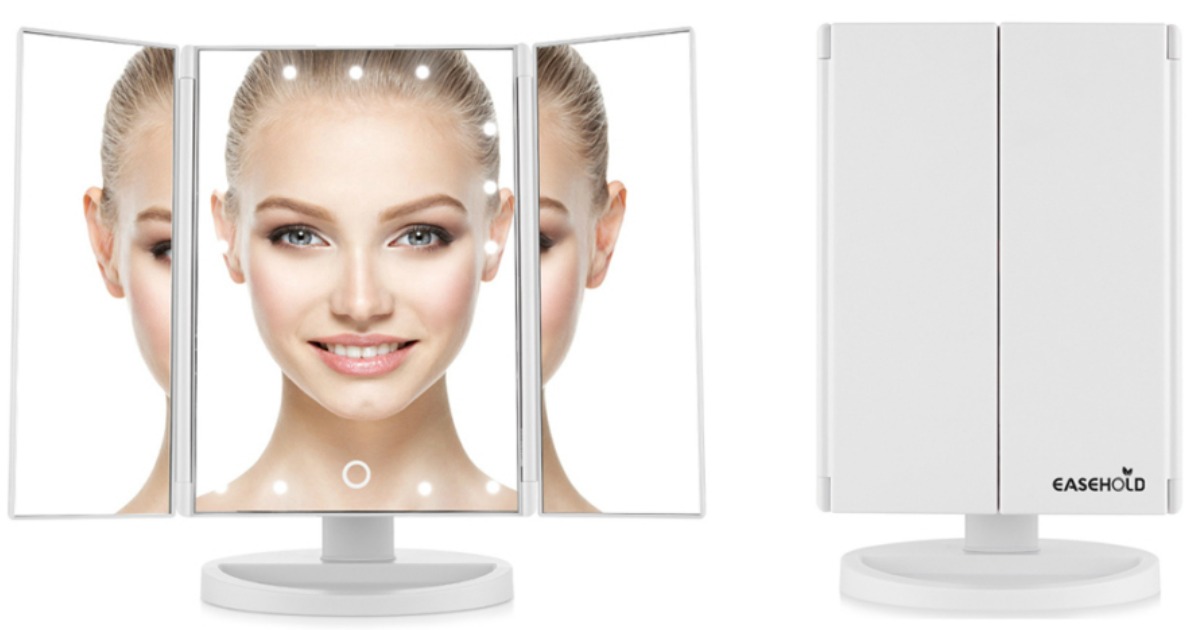 Amazon Easehold LED Lighted Vanity Mirror Just 16.09