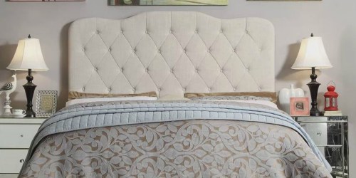 Upholstered Queen Panel Bed Only $225 Shipped