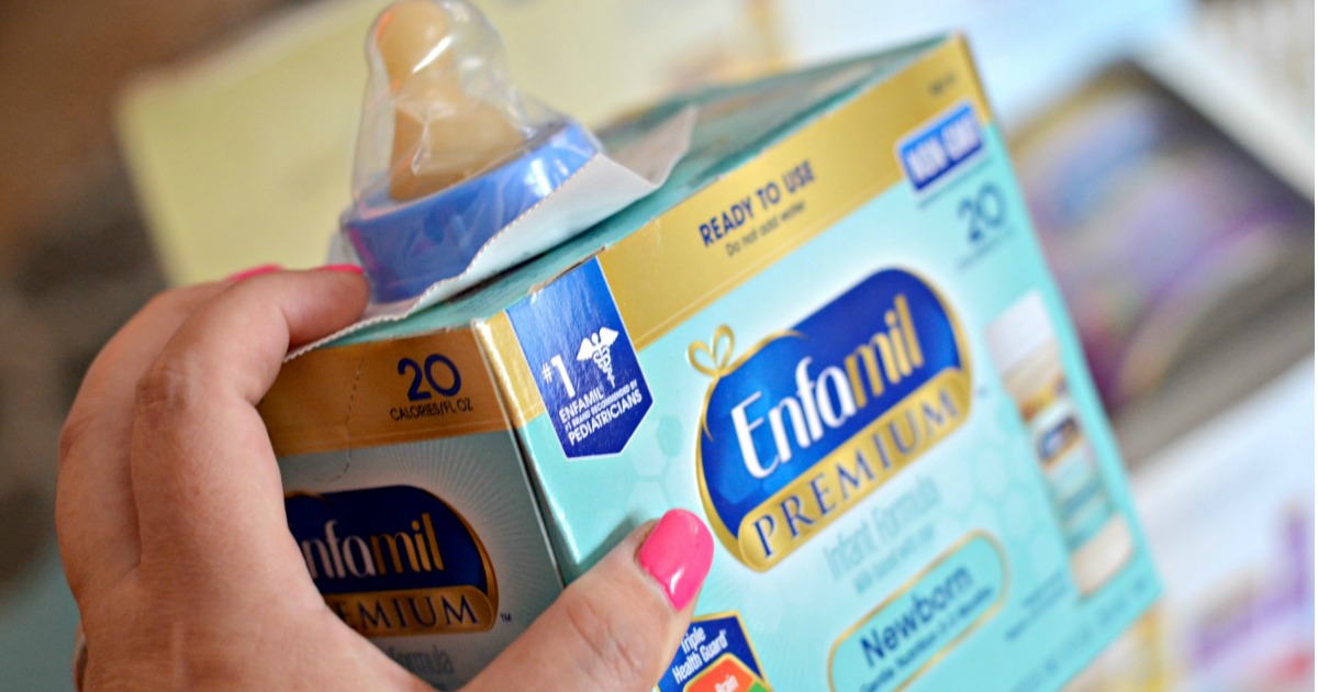 Free Enfamil Baby Box with gifts and offers – a bottle nipple and enfamil formula