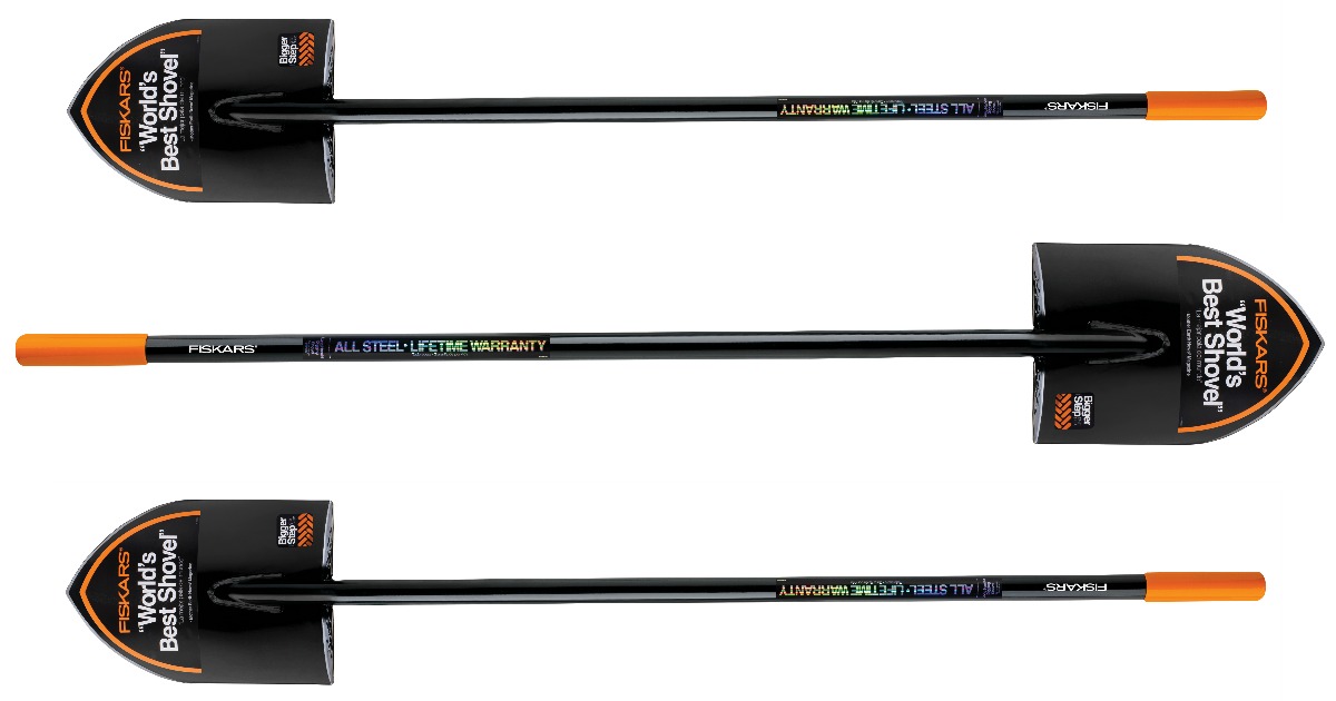 Fiskars Steel Longhandle Digging Shovel Just 16.99