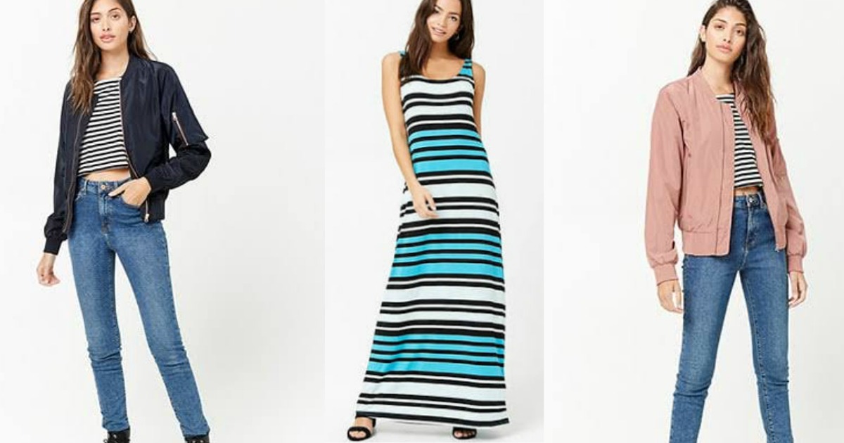 Forever 21 Bomber Jackets & Maxi Dresses Just $10 Each
