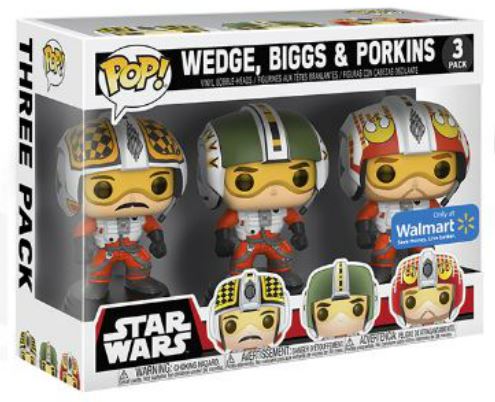 funko pop x wing pilots 3 pack