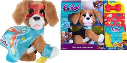 Over 80% Off FurReal Chatty Charlie Beagle w/ Bonus Super Hero Set