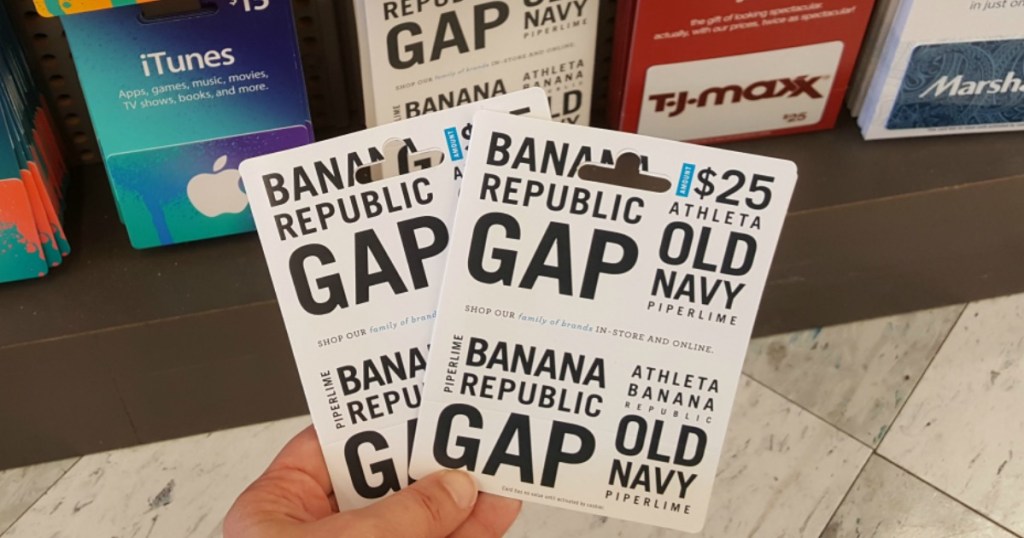 $50 Gap Brands Gift Card Only $40 Use at Old Navy Gap Banana
