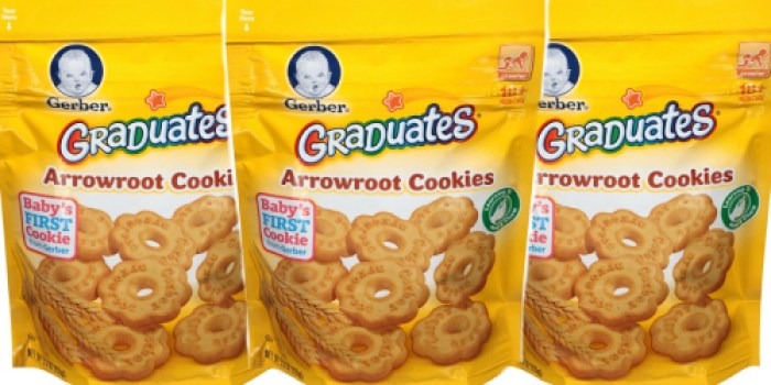 Amazon Family: Gerber Graduates Arrowroot Cookies 4-Pack Only $4.85 Shipped (Just $1.21 Each)