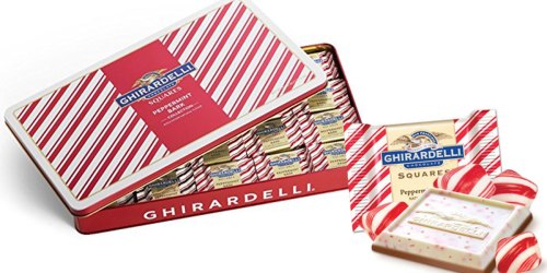 Amazon: Ghirardelli Peppermint Bark Extra Large 41oz Tin ONLY $13.62 (100 Wrapped Squares)