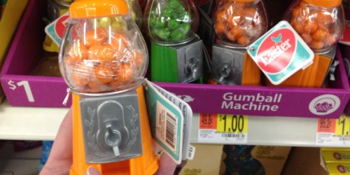 Mini Gumball Machines ONLY $1 at Walmart (Last Minute Easter Basket Stuffer)