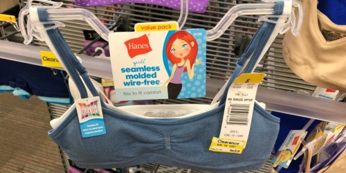 Target Clearance Finds: Hanes Girls Wire-Free Bras Only $2.48 (Regularly $12) & More