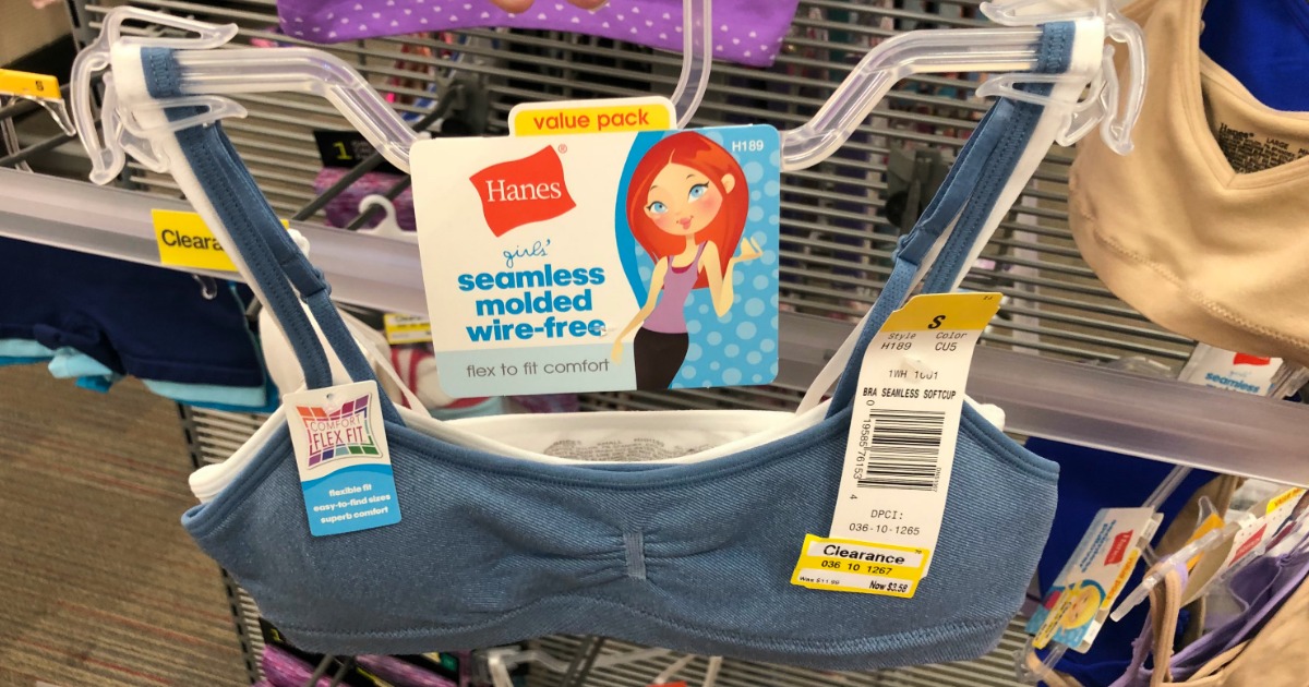 Target Clearance Finds: Hanes Girls Wire-Free Bras Only $2.48 (Regularly  $12) & More