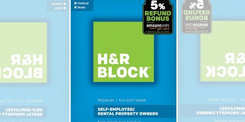 Amazon: H&R Block Premium Tax Software + Refund Bonus Offer Only $26.99 (Regularly $65)