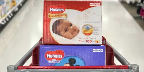 High Value $2/1 Huggies Diapers Coupons = Super-Packs Just $17.29 Each After Target Gift Card