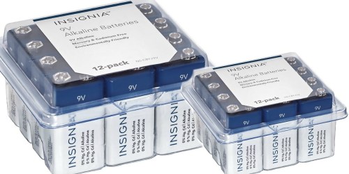 Best Buy: Insignia 9V Batteries 12-Pack ONLY $8.99