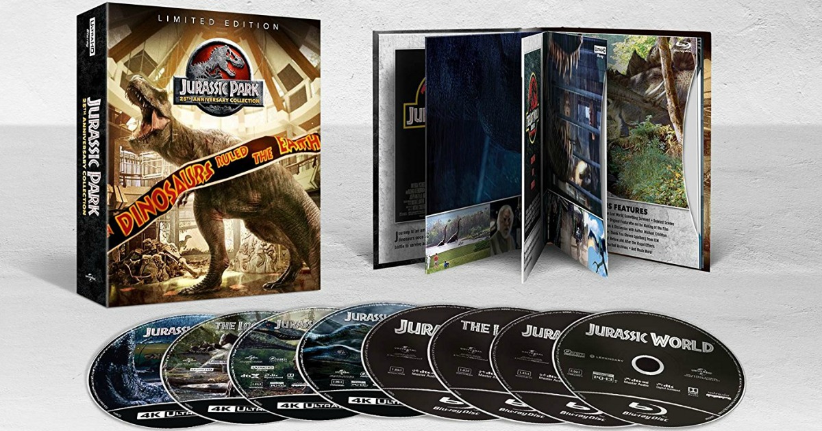 Jurassic Park 25th Anniversary 4K Collection Blu-ray Pre-Order Only $49