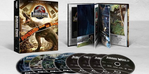 Jurassic Park 25th Anniversary 4K Collection Blu-ray Pre-Order Only $49.96 (Regularly $80)