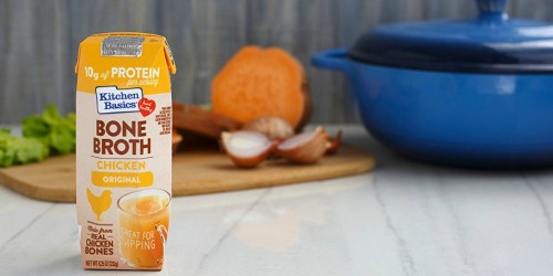 Amazon: TWELVE Kitchen Basics Original Chicken Bone Broth Cartons Just $13.73