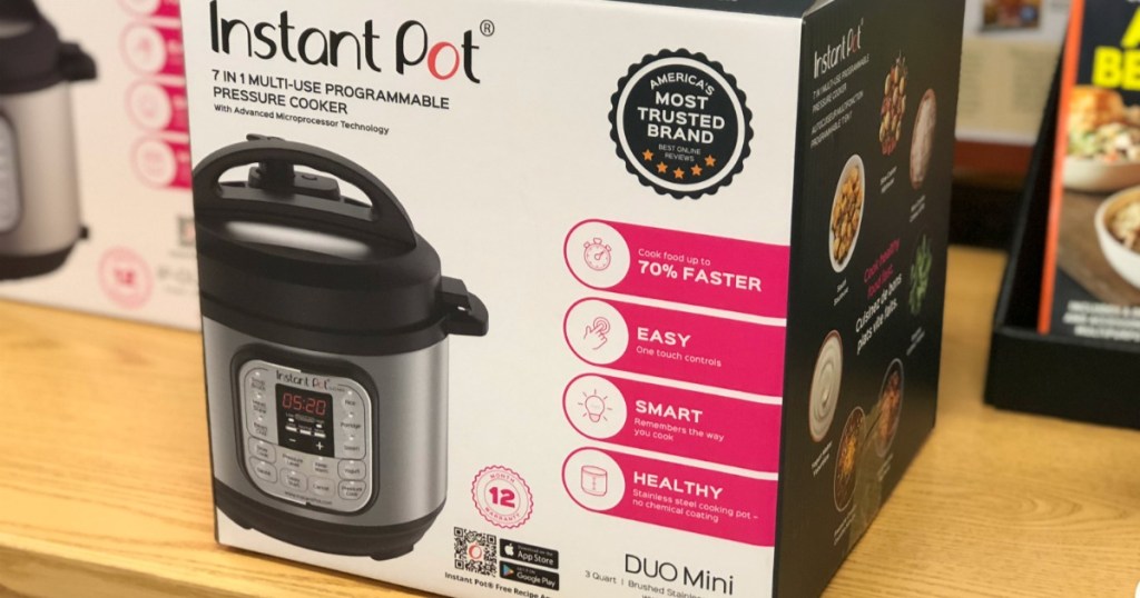 instant pot box on display in store