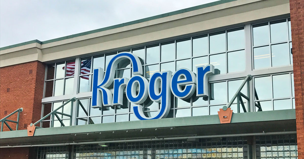 Front of a Kroger store