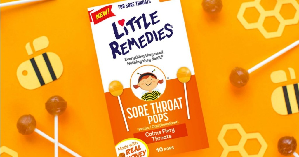 box of Little Remedies Sore Throat Pops