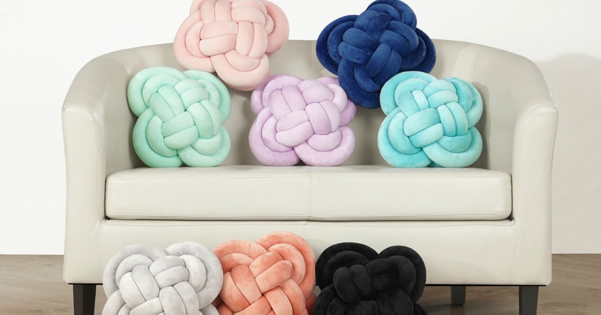 Mainstays Large Pretzel Knot Pillow Just 10 (Regularly 25)