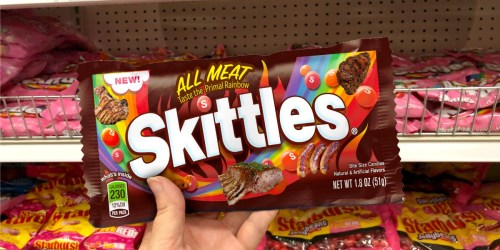 New Meat Flavored Skittles Candies (Taste the Primal Rainbow)