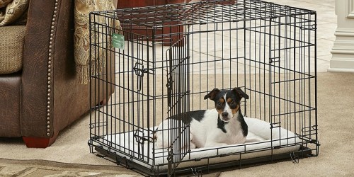 Amazon: Metal Double Door Dog Crate Just $20.39 (Regularly $70) + More