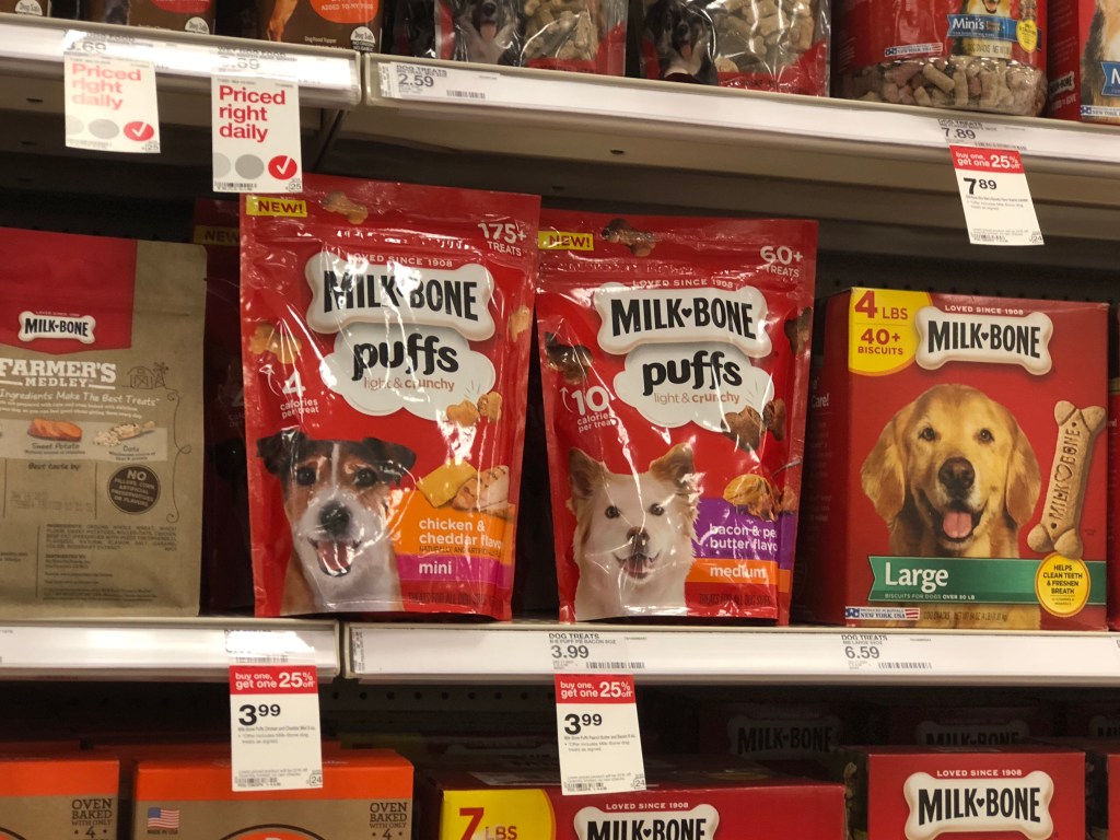 Milk-Bone Puffs Dog Treats Only $2.45 at Target - Just Use Your Phone