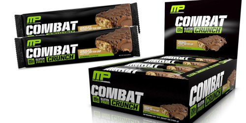 Amazon: MusclePharm Combat Crunch Bars 12-Count ONLY $13.82 Shipped (Just $1.15 Per Bar)